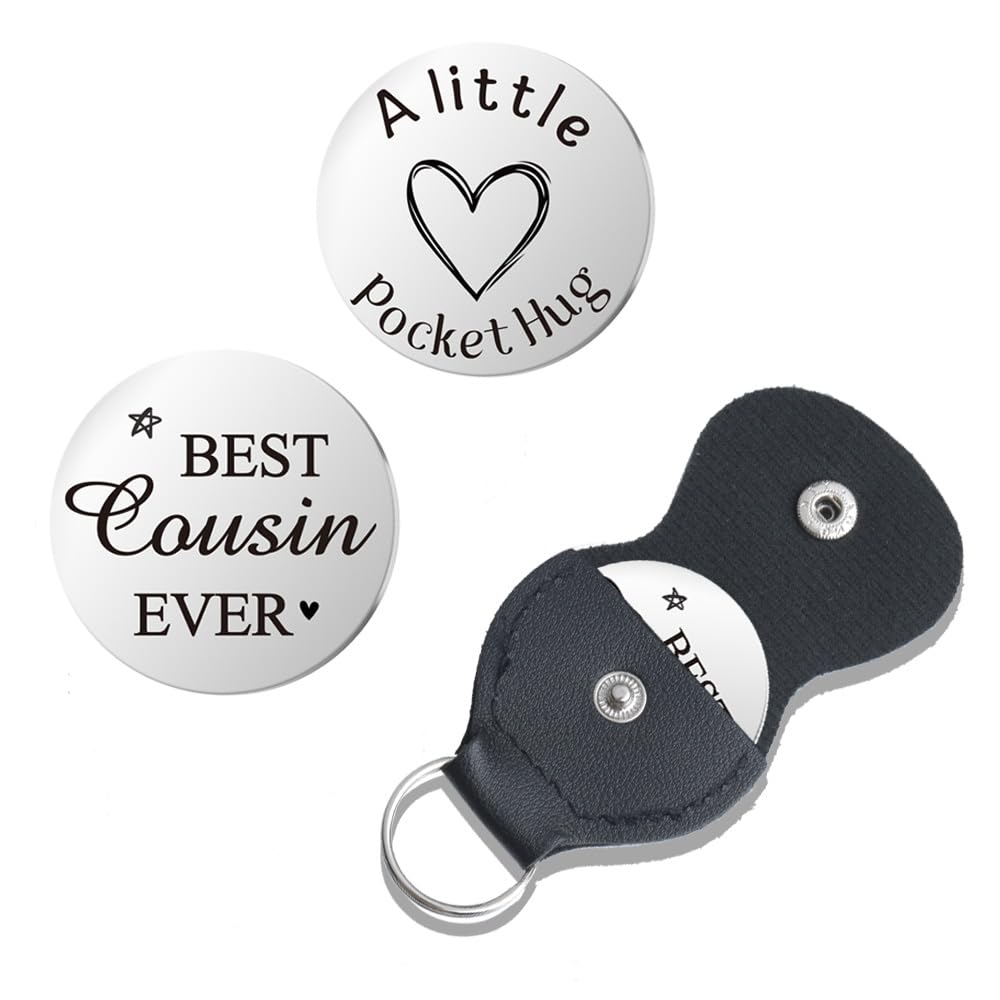 Pocket Hug Token for Women Mom Friend Birthday gifts for Her Him Long Distance Gifts for Men Dad Son Inspirational Keychain