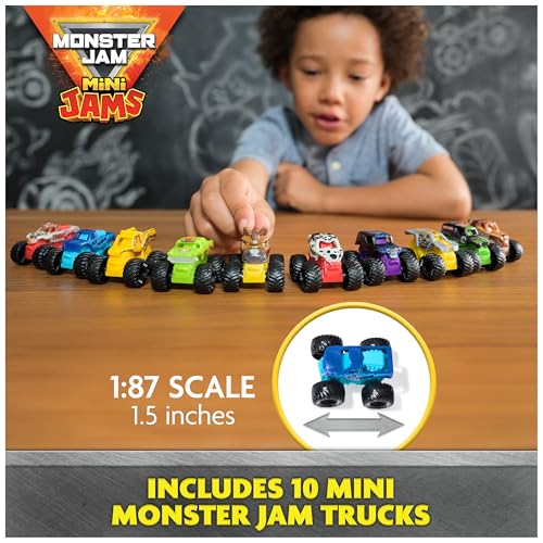 Image of Monster Jam Mini Jams Earthshaker Boneyard Blaster Mega Frenzy Playset