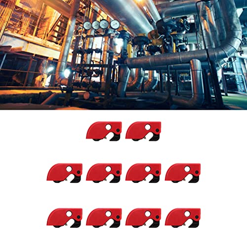 10Pcs Circuit Breaker Lockout Device Clamp On Safety Lock Set Kit, Smart Door Lock, for Industrial Chemical Power