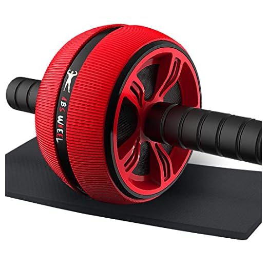Bssay Ab Roller Wheel, Abs Workout Equipment for Abdominal & Core Strength Training, Exercise Wheels for Home Gym Fitness, Wider Ab Machine with Knee Pad Accessories