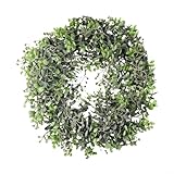 Photo Gallery babominimer ghirlanda di bosso artificiale, 50 cm, con foglie verdi, per casa, porta d ingresso, decorazione da parete, per interni ed esterni, versatile, accessorio decorativo non richiede Photo Gallery babominimer ghirlanda di bosso artificiale, 50 cm, con foglie verdi, per casa, porta d ingresso, decorazione da parete, per interni ed esterni, versatile, accessorio decorativo non richiede