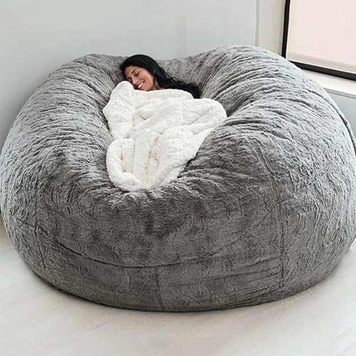 JGJSQYY Sillones Puff para Adultos y niños Funda para sofá Puff para Adultos, Funda Gigante para sofá Puff para Adultos y niños, ultrasuave y Duradera, fácil de Limpiar, salón