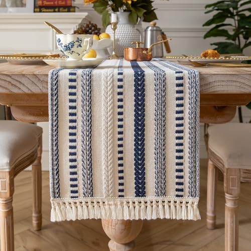 Caflife Boho Table Runner 72 Inch