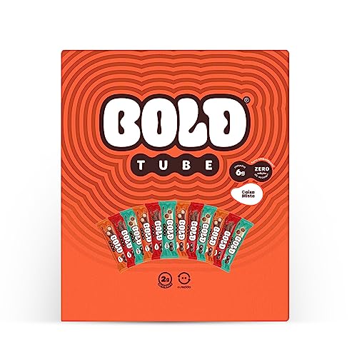 Barra de Proteína BOLD Snacks Tube Mista (6g de Proteína) - Caixa com 12 unidades