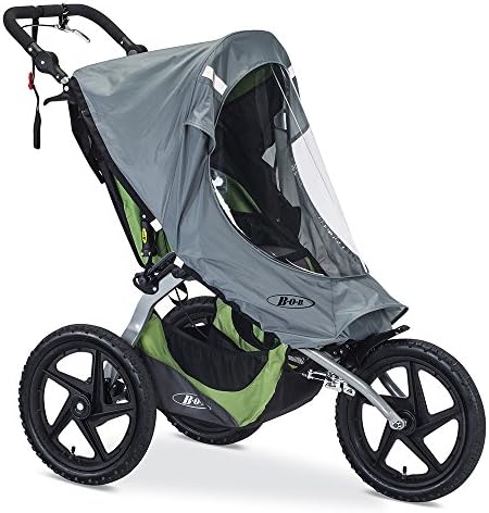 BOB Weather Shield for Single Fixed Wheel Jogging Strollers, Grey