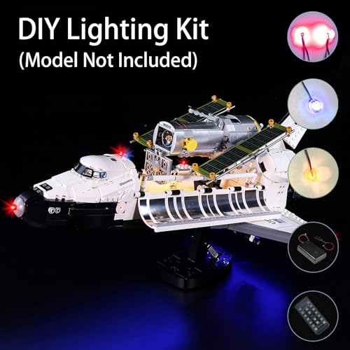 LED Light Kit for Lego 10283 NASA Space Shuttle Discovery - Custom Lights to Mount, Compatible with This Model (Model Not Included) (Remote Version) - Image 5