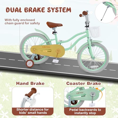 Image of BABY JOY Kids Bike, 12 14 16 18 20 Inch Boys Girls Bike w /Removable Basket