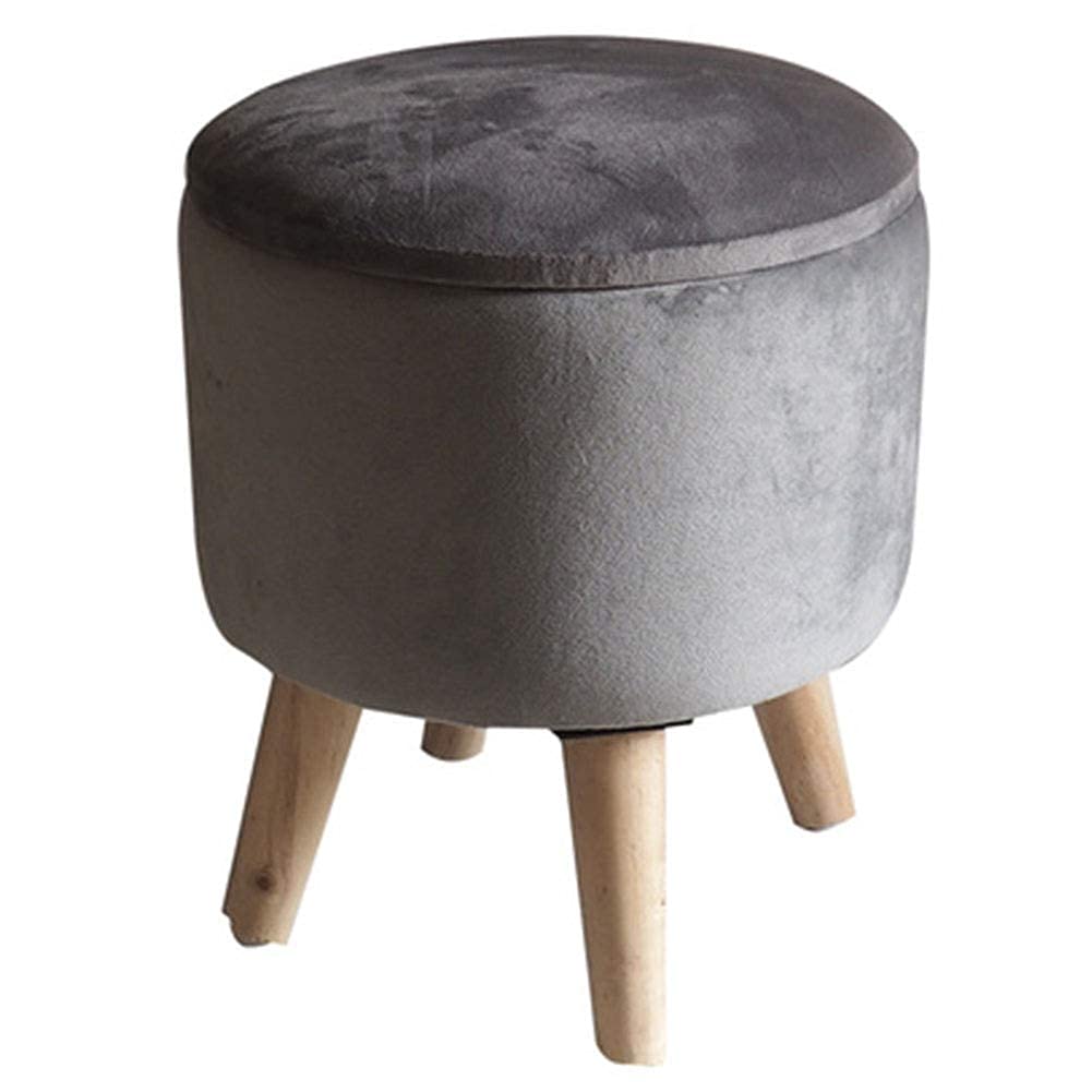 Pouf maquillage pour la chambre et coin coiffeuse élégant en tissu