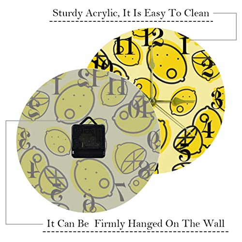Horloge murale jaune pour rompre la monotonie des murs blancs
