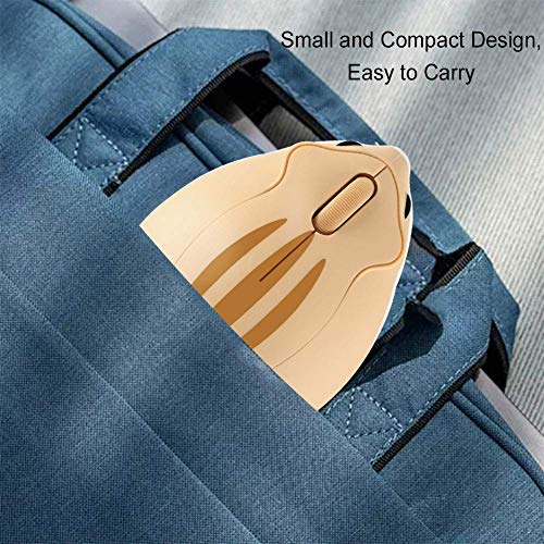 Chuyi Hamster Wireless Mouse, Cute Animal Optical Aesthetics Silent Mouse Portable Cordless Mute Mice For Travel School Office For Computer Laptop Pc (Yellow) #TOP2