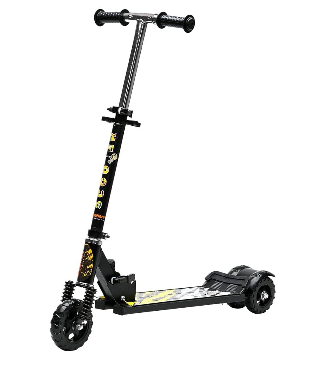 TOYSPHERE Steel Foldable Scooter & Height Adjustable | Weight : 50 KG | Age 5-10 YRS (Black) (B0CVXQFGXN) Amazon Price History, Amazon Price Tracker