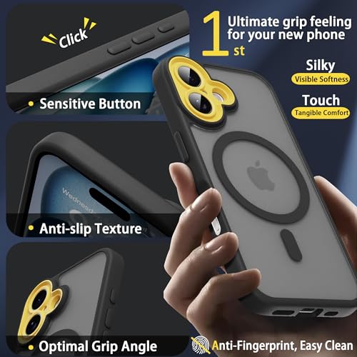 PinLiSheng Magnetic for iPhone 16 Case Black - image 4