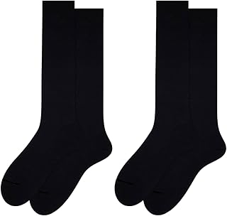 Men’s Long Silk Sock Liners Pack of 2 | So Skin-Friendly Silk Socks | Evening Wear | Comfortable & Breathable | Sock Liners for Men | Perfect for Layering | Wash Bag Included | Sizes 7-12