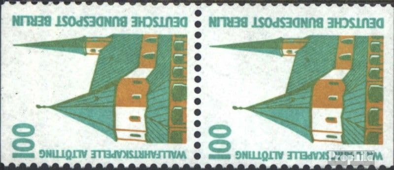 Sellos de Berlín de lugares de interés pareja vertical Prophila 1989