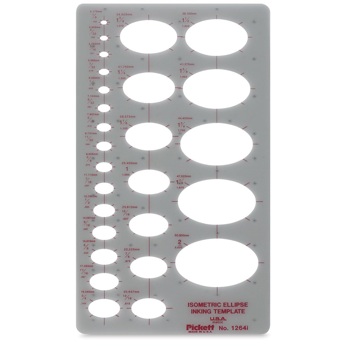 Pickett Isometric Ellipse Template (1264I) โ image 1
