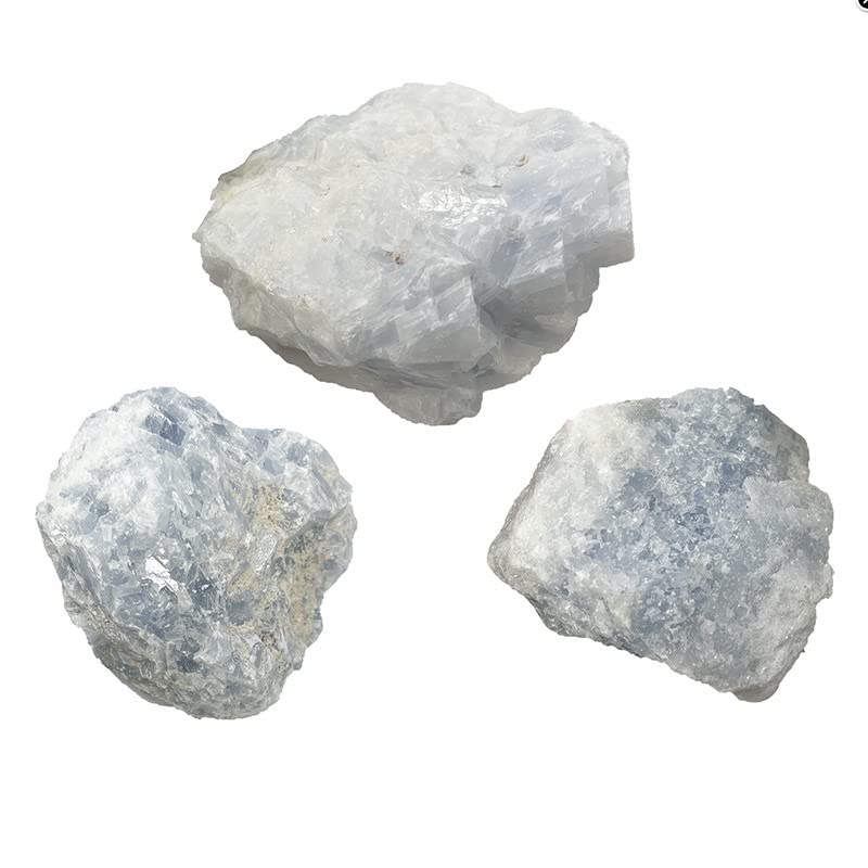 Sri Lanka raw Blue Calcite of 50 mm raw lithotherapy Stone and Collection
