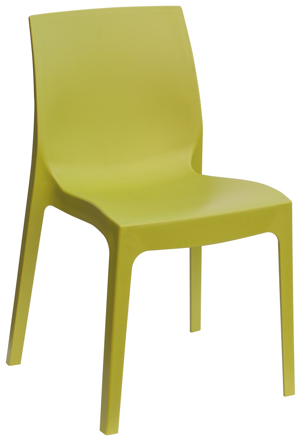 GRAND SOLEIL Grandsoleil Boheme Roma Greenpol sedia impilabile, verde polimerico, anice verde, 54 x 52 x 81 cm