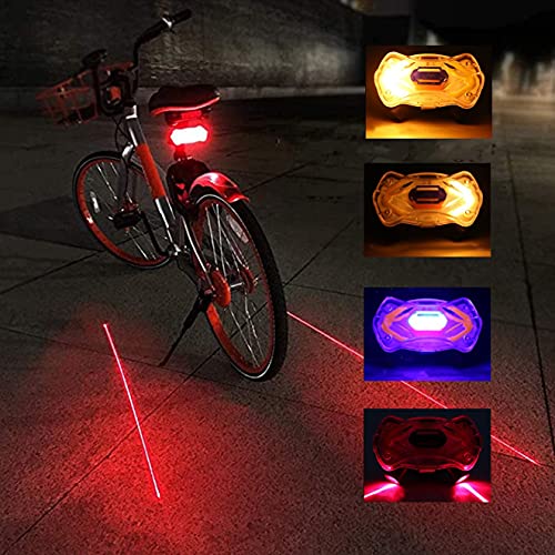 Bike Turn Signals Rechargeable Bicycle Light, Left & Right Turn Signal Bike Tail Light, Bicycle Laser Light with Remote Control, Red Blue Yellow Safety Light, IPX5 Waterproof Bicycle Rear Light Bike Turn Signals Rechargeable Bicycle Light, Left & Right Turn Signal Bike Tail Light, Bicycle Laser Light with Remote Control, Red Blue Yellow Safety Light, IPX5 Waterproof Bicycle Rear Light