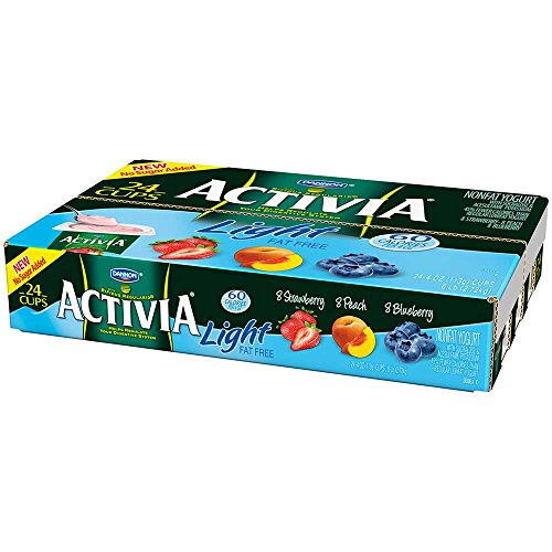 Activia Light Strawberry Peach Blueberry Probiotic Yogurt, 4 Ounce - 24 per pack -- 1 each. - Thumbnail 2