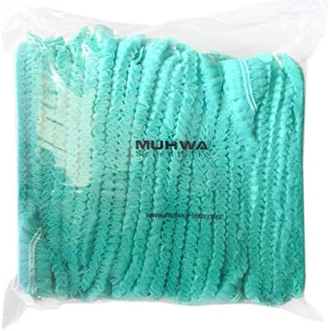 Disposable cap,Mob Caps,Hair Net Cap,100pcs,elastic Free Size,for Cosmetics, Beauty, Kitchen, Cooking, Home Industries, Hospital (Green)