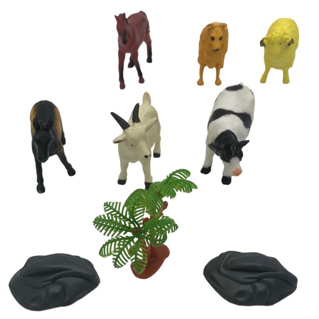 Set di piccoli animali da fattoria in borsa