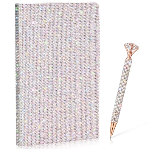 Mini carnet de notes en strass et stylo : sublimez votre bureau d'entreprise