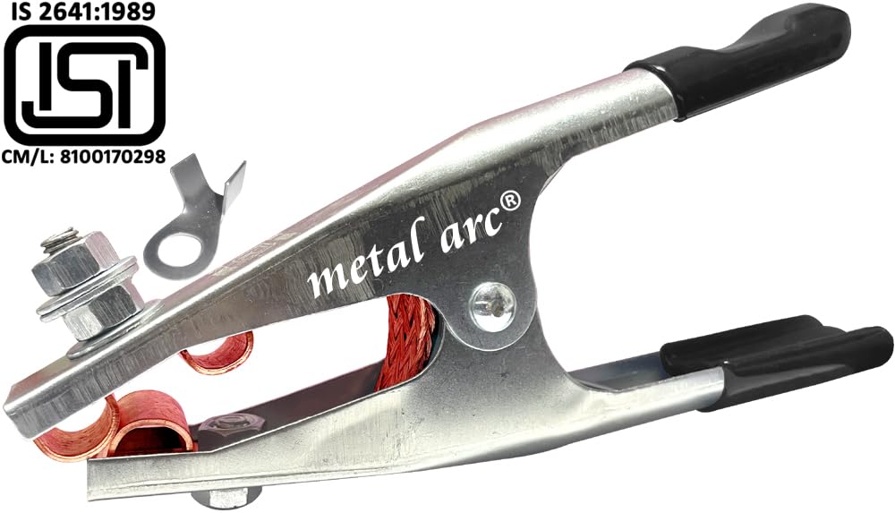 Metal Arc ISI Marked Professional Crocodile Earth Clamp for Welding and Holding Purpose – ECMZ303Wi-400 Amps (Pack of 2) 1