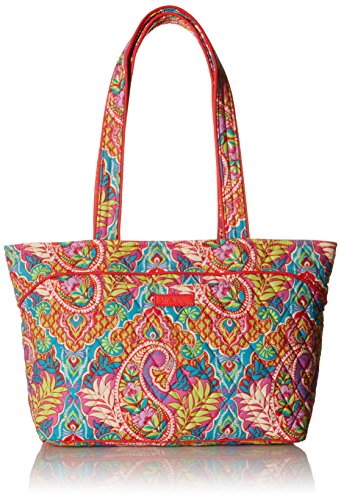 Vera Bradley Women's Cotton Mandy Tote Bag, Paisley in Paradise, One Size