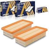 AISIN AFTERMARKET ARFAZ-00615 Pack of 2 Engine Air Filter - Compatible with Hyundai Accent