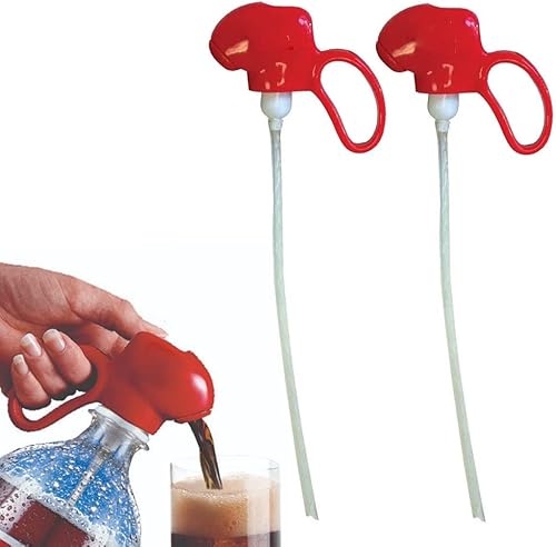 Miniatura 6 de Paquete de 2 dispensadores de soda con tapa de ahorro de gaseosas de 2 litros de burbuja para máquina de coque