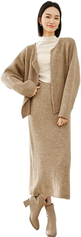 インスタグラマー＠ema.217さん愛用！】 ニット セットアップ レディース 長袖 カーディガン カーデ ニットスカート タイト スカート トップス  ボトムス セットアイテ 2025春夏新作 M/L 【lgww-at2819】【即納：1-5営業日】【送料無料】60込 | La-gemme -ラジエム- [hurtbasuketto] レディース セットアップ ニットカーディガン＆プリーツスカート 上下２点セット 長袖 カジュアル ゆ