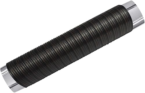 Miniatura 2 de RNY 200 pies de ratán de plástico de polietileno acanalado marrón con nervaduras negras para reparación, mesa de silla de ratán (color marrón con