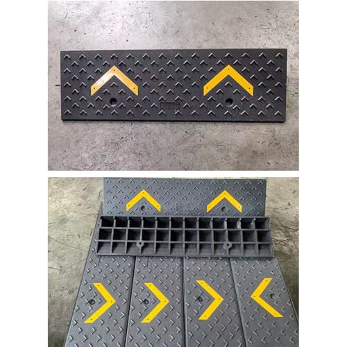 Black Rubber Curb Pads son adecuadas para escalones y entradas de vehículos, proporcionando superficies antideslizantes y resistentes al desgaste (100 x 25 x 9 cm) miniatura 4