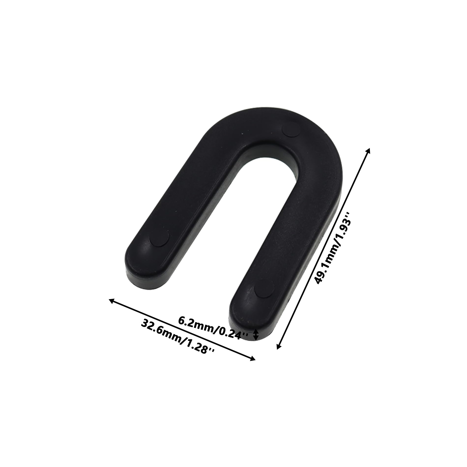 Horseshoe Shim,TTZEZE Polypropylene Tile Spacers,Structural U Shape Shim,Window Slate Plastic Shims,Hard Tile Spacer Shims for Various Types of Tile Leveling 1/4 Inch(6.2mm) Black 100PCS