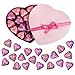 Chocolate Hearts in Heart shape Box, Premium Pack of 30 Heart Shaped Chocolates, Thoughtful Chocolate Gift for your loved ones, Ideal ValentinesDay Candy for Special Love Celebration