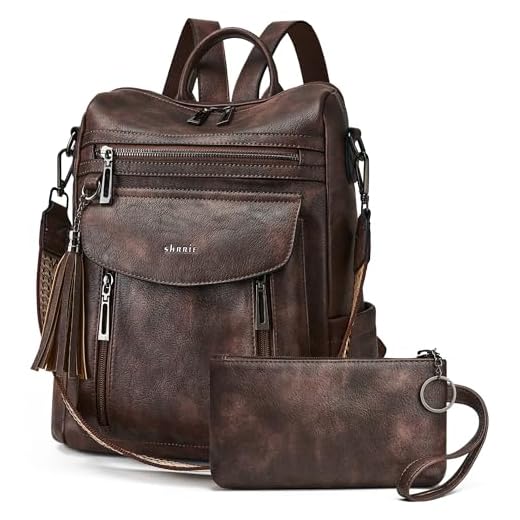 Shrrie Fashion Leather Backpack Purse