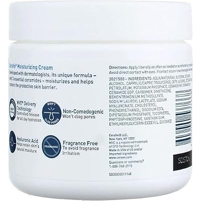 CeraVe Moisturizing Cream - 16 Ounces each (Value Pack of 4)