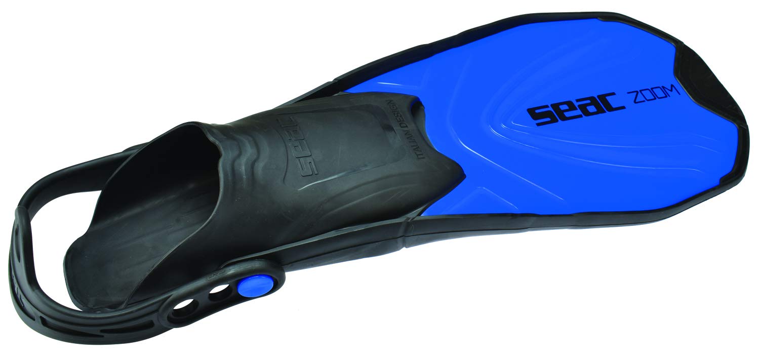 Seac 0890029160452 un Zoom Premium Silicona máscara Aletas Snorkel Set con Gear Bag, Azul, 4 – 5,5
