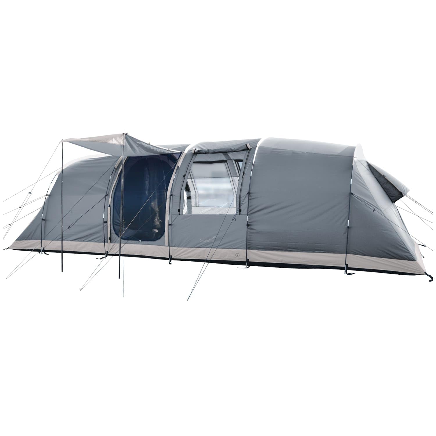 Skandika Tunnelzelt Casablanca 8 Protect | Camping Zelt mit 2 Schlafkabinen,  dunkle Schlafkabine, eingenhter Zeltboden, 3000 mm Wassersule, 2m  Stehhhe, Moskitonetz | Familienzelt : Amazon.de: Sport & Freizeit