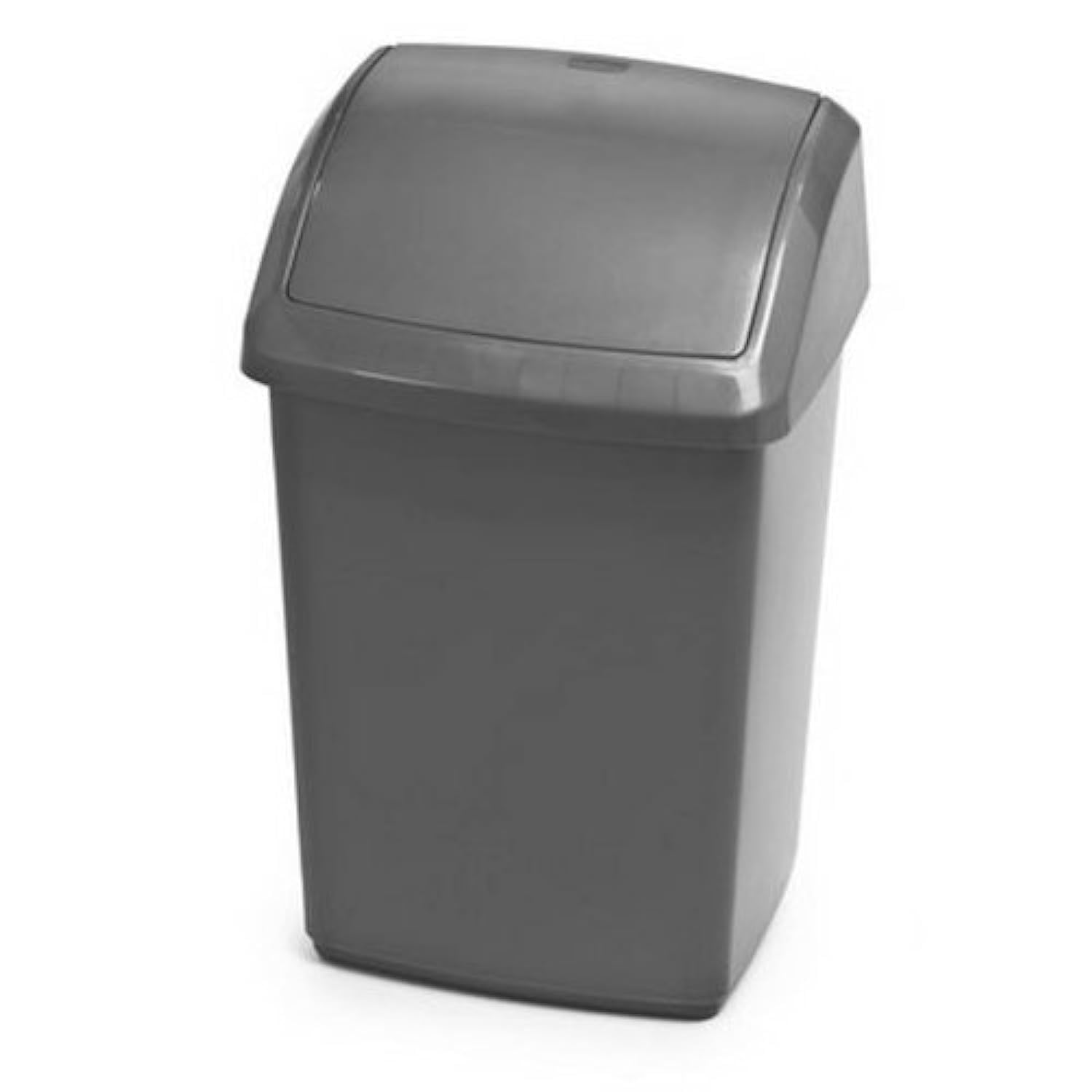 Whitefurze SILVER SWING TOP BIN 10LTR