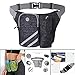 Aymzbd Adjustable Waist Pack for Running with Water Bottle Holder, Design for Jogging and Hiking, Black