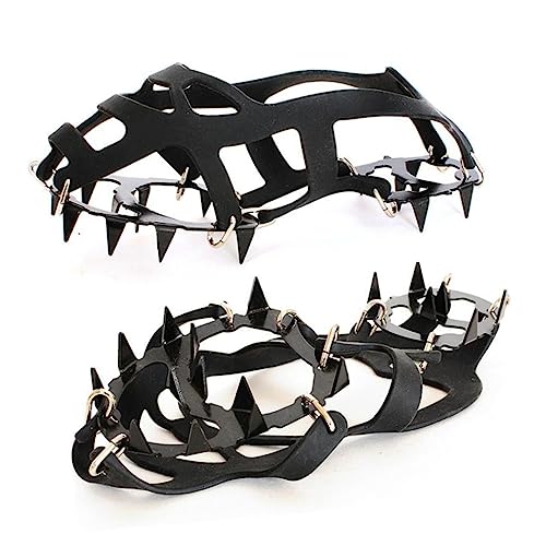 OATIPHO Non-Slip Teeth Silicone Anti-Skate Claws for Ice Climbing Outdoor and Indoor Use