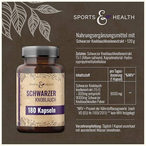 Schwarze Knoblauch Kapseln von CDF Sports & Health Solutions
