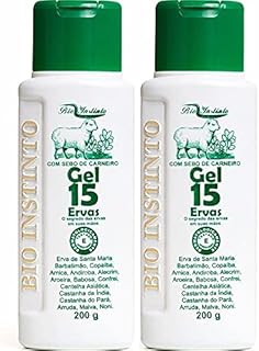 Kit com 2 Gel 15 Ervas Com Sebo de Carneiro Bio Instinto 200g