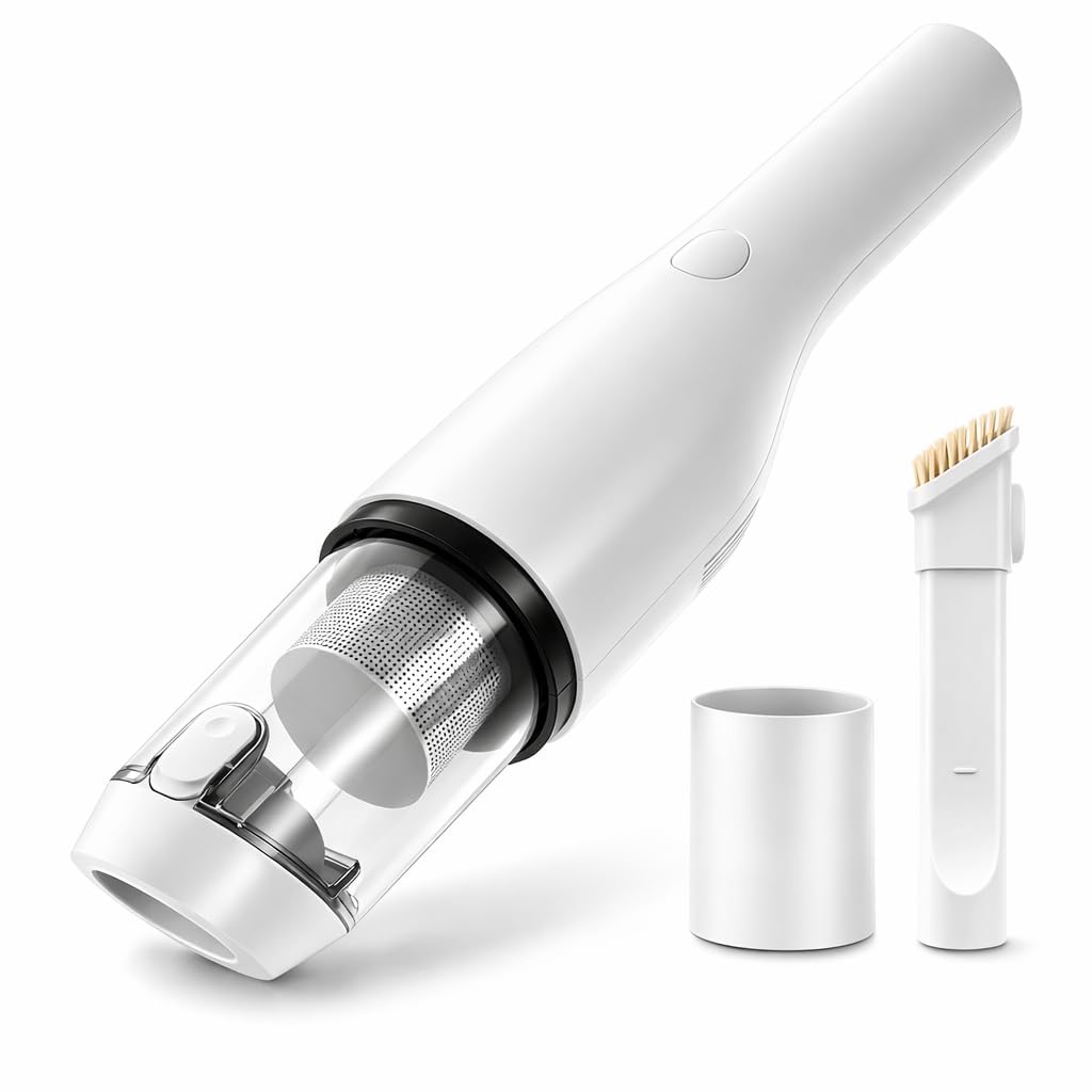 Curvo CleanGo Wireless Vacuum Cleaner 6000Pa Suction, 90W Motor, HEPA Filter, Cordless Type-C Charging, 20 Min Runtime (White)-image-9