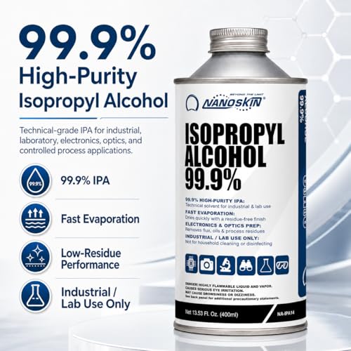 image for Nanoskin 99.9% Isopropyl Alcohol (IPA) – High-Purity Technical Grade
