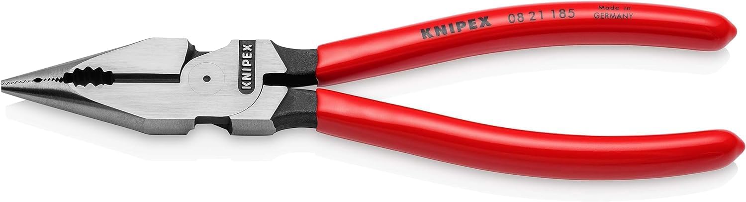Needle-Nose Combination Pliers with Plastic Coating 185 mm, 08 21 185