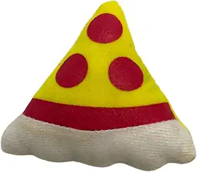 Kit C/2 Pizza De Pelúcia Para Gatos Catnip Great Pets 10cm