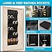 ZKXNBXX Over The Door Shoe Organizer with 24 Large Breathable Mesh Pockets Sturdy Closet Door Shoe Storage Holder Hanging SimpleHouseware Men Women Kids Shoe Holder for Rack (Black)