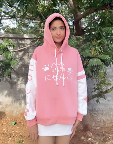 Crb Fashion Womens Teens Animal Anime Cosplay Cartoon Sweatshirt Shirt Hoodie Hoody Top Jumper Sweater (Pink Sweater) #TOP4